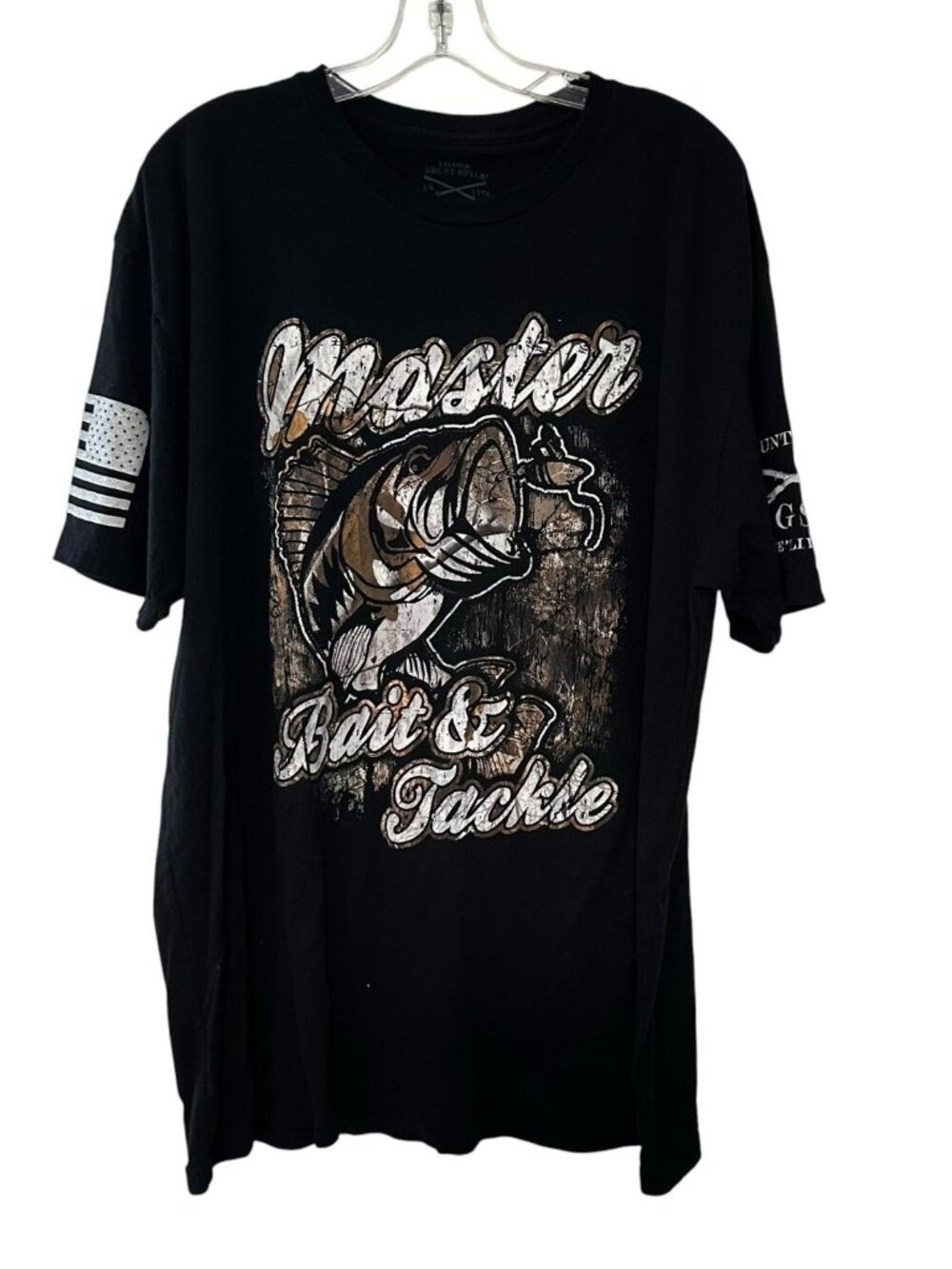 Grunt Style Master Bait & Tackle Bass Fishing T-Shirt EUC Men’s Size XXL